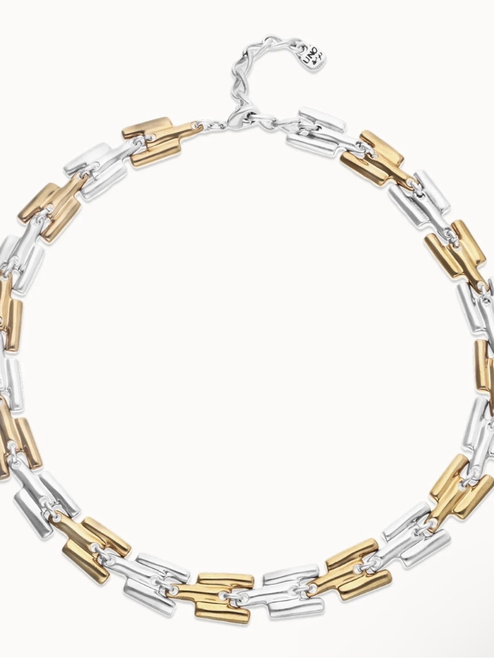 UNO de 50 Two-Tone Gold and Silver Link Necklace